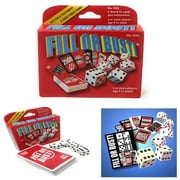 Fill or Bust Great Card and Dice Game - Toy - Family Fun For All Ages - Great Gift Idea - Perfect On Vacations, Family Game Night, Birthdays, Xmas