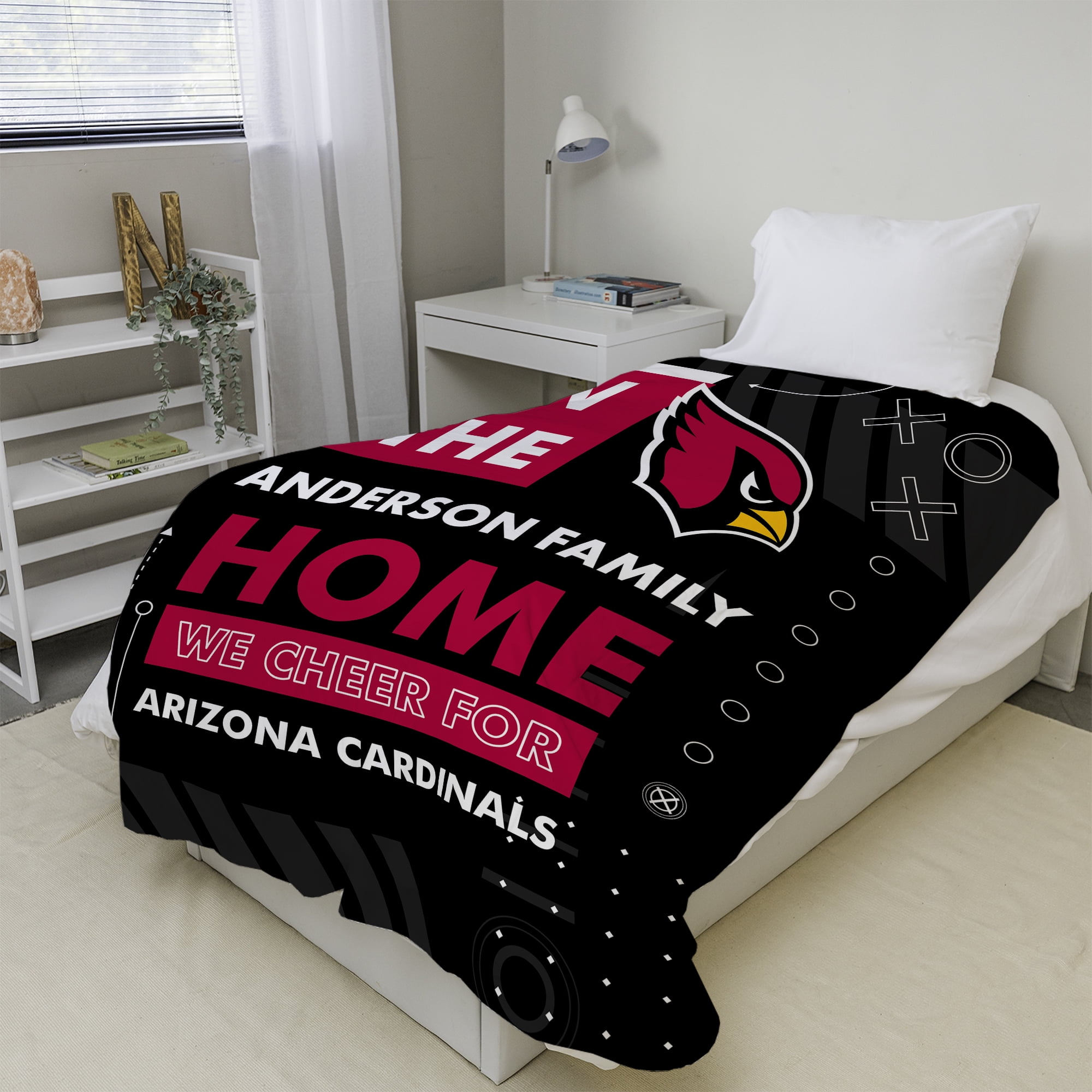 Personalized NFL Official Blanket – Custom NFL 50x60 Sherpa Throw. Unisex, Adult, Teen, Tween. Walmart Custom Weighs 1.79 lb.