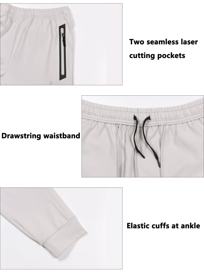 Little Donkey Andy Men's Lightweight Jogger Pants Workout Running
