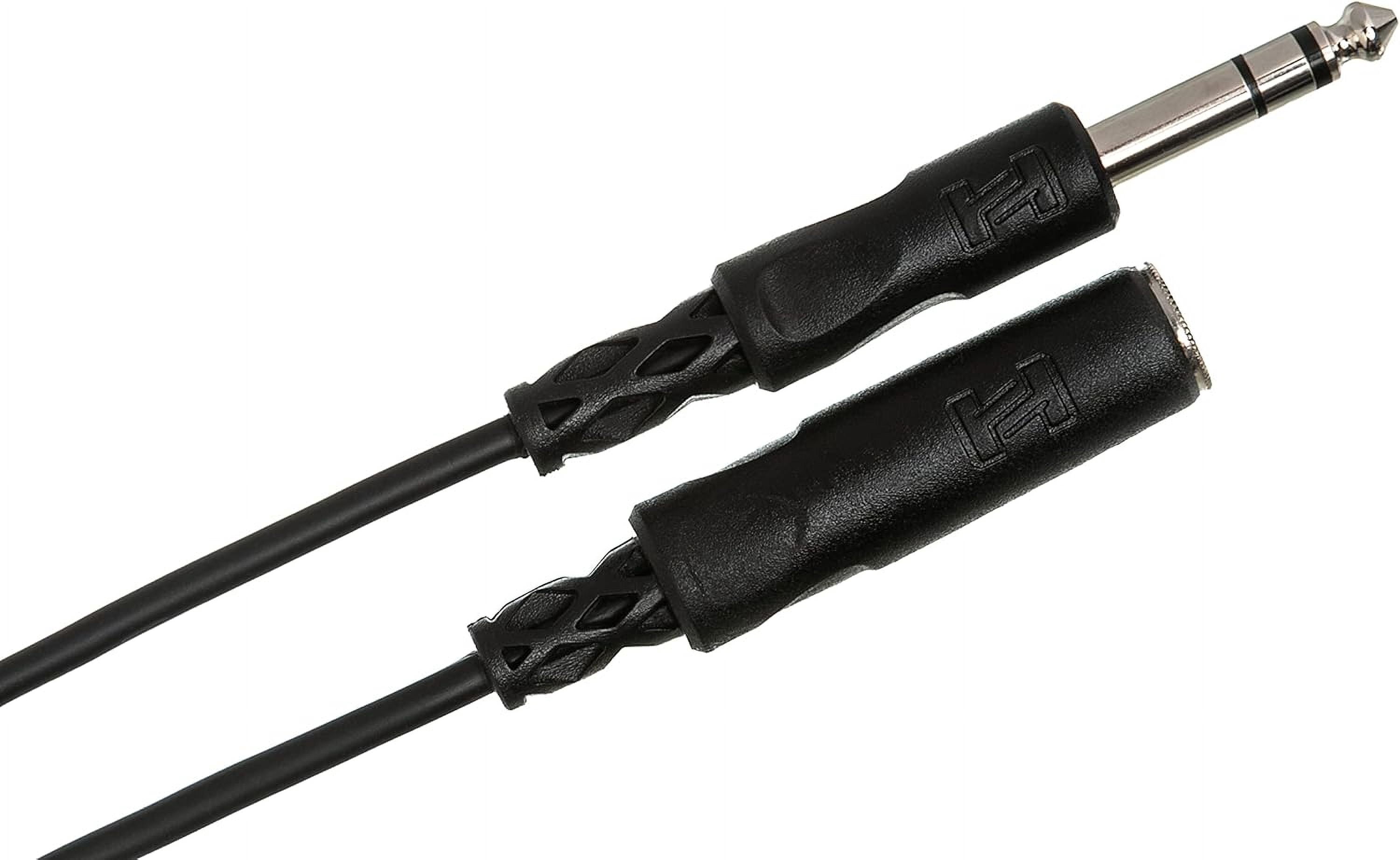 JJEAN-HPE-325C 1/4 Inch TRS to 1/4 Inch TRS Headphone Extension Cable, 25 Feet