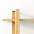 thumbnail image 5 of Nathan James Benji Floating Wall Book Shelves, 3-Tier Display Shelf, Decorative Modular Shelf in Solid Wood, Natural Brown, 5 of 5