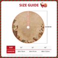 thumbnail image 2 of Sikiie Engraved Coffee On Kraft Paper Nativity Christmas Tree Skirt, Jesus Christian Winter Holiday Tree Mat Decoration(30-48IN)30", 2 of 6