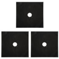 thumbnail image 1 of Barbacoa Papel Barbacoa Almohadilla Antiadherente Cocinar Papel Limpio Herramienta de cocina (Negro 4pcs, 1 of 7
