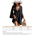 thumbnail image 5 of Vestido de verano con escote en V profundo, vestido corto para mujer Vestido corto de verano con escote en V profundo para mujer Vestido con escote en V profundo Rendimiento potente, 5 of 5