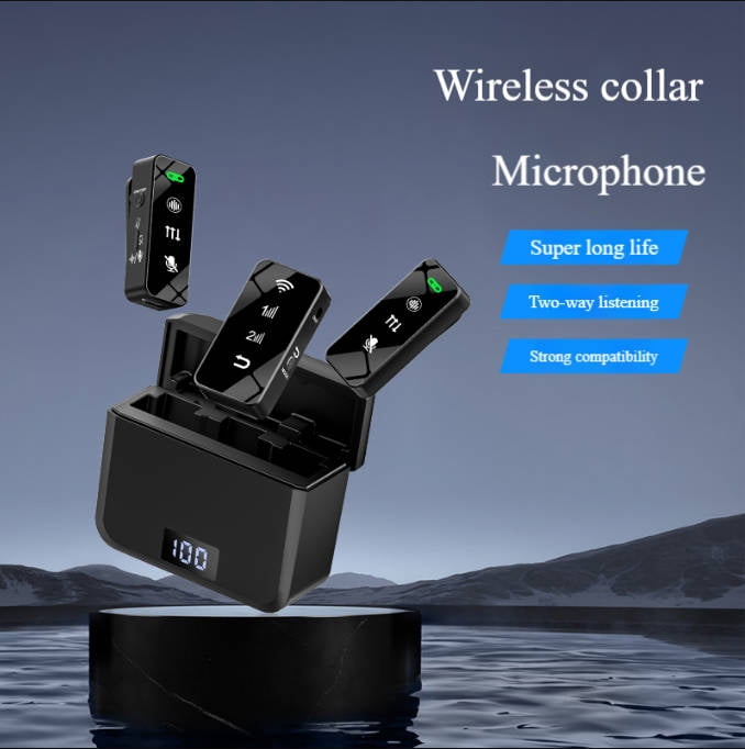 Eclytyku Wireless Dual Lapel Mic – Instant Pairing, Clear Audio & 7-Hour Battery for Vlogs & Interviews