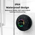 thumbnail image 3 of Waterproof Speaker Bluetooth Shower Speaker with Led Light Ipx4 Waterproof Portable Wireless Stereo Music  Ipx4 Shower Speaker, 3 of 8