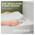 thumbnail image 4 of B0400 Elongated Bidet Toilet Seat, Non-Electric Bidet Toilet Attachment Fits for T0338W Toilet, Adjustable Nozzles Seat with Soft Closing & Quick Release Lid, White Side Button Control, 4 of 8