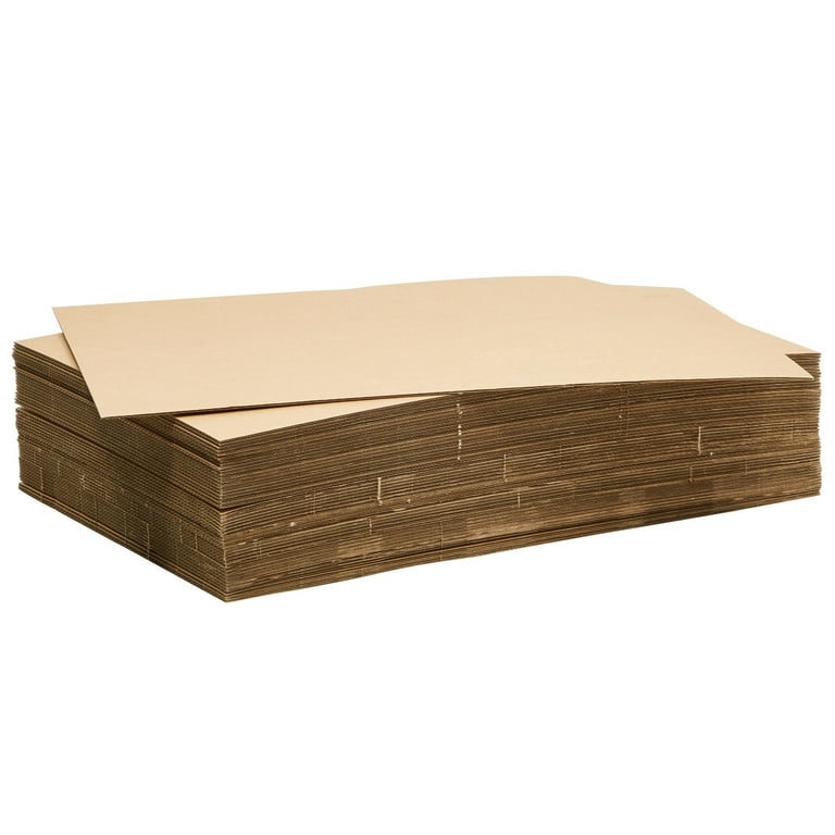 Large Cardboard Sheets 24L X 18W, 50-Pack | Corrugated Thin Sheets for  Shippin