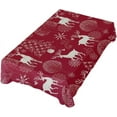 thumbnail image 2 of GZHJMY Christmas Tree Winter Red Rectangle Tablecloth for Kitchen Dining Room Party Table Cover Home Decor 60"(W) x 108"(L), 2 of 7