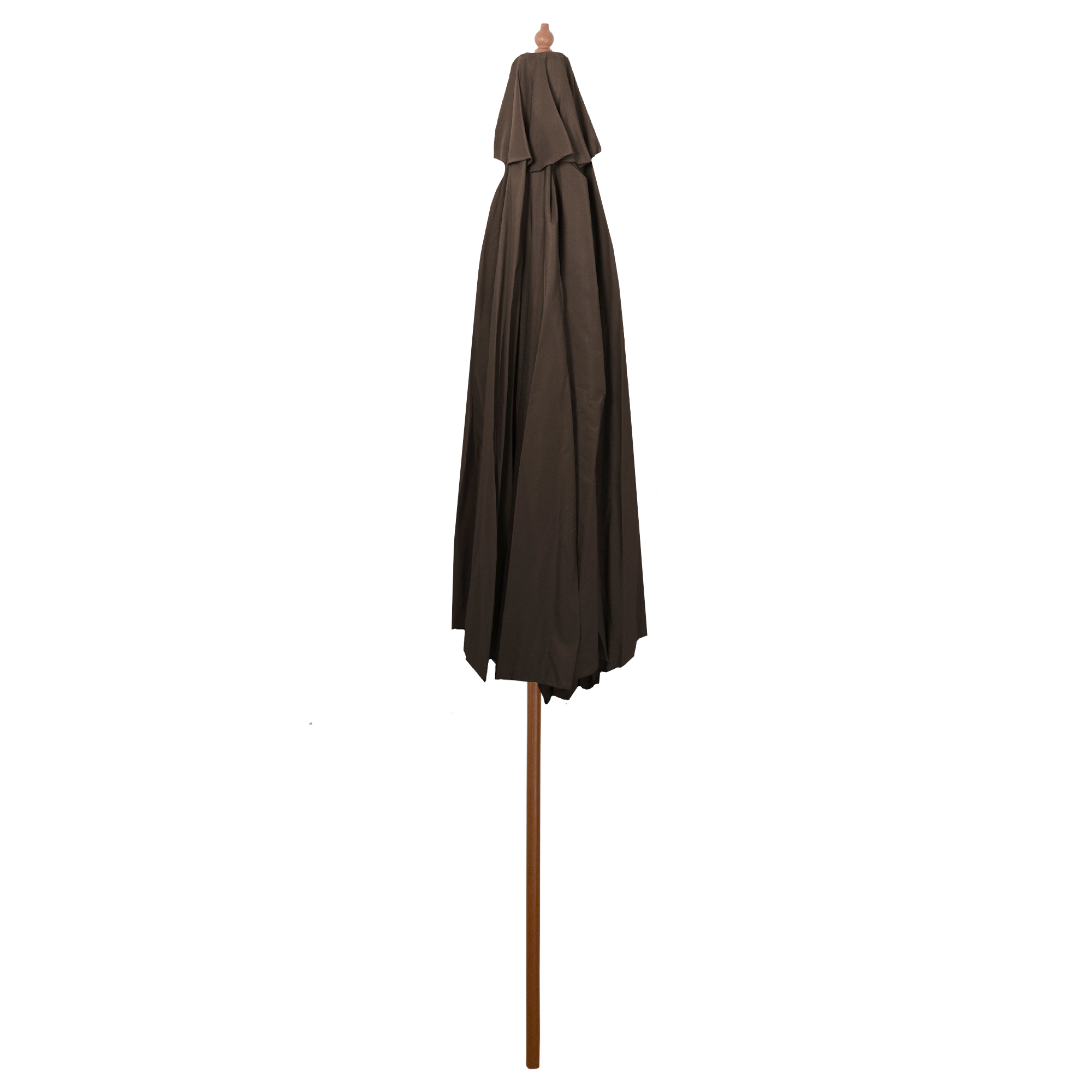Northlight 8.5ft Outdoor Patio Market Umbrella with Wooden Pole, Brown