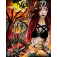 thumbnail image 2 of Sheena Pike Art 12x14 White Modern Wood Framed Museum Art Print Titled - Blaze the Banished, 2 of 4