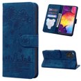 thumbnail image 1 of TECH CIRCLE Wallet Case for Samsung Galaxy A33 5G 6.4",Drop Protection Embossed Pattern PU Leather Magnetic Clasp Folio Flip Stand Card Slots Slim Fit Anti-Scratch Protective Cover,Blue, 1 of 8