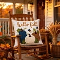 thumbnail image 6 of AURIGATE Pumpkin Pillow Cover, 17.7 in Canvas Living Room Sofa Festival Bow Decoration Cushion Case for Halloween Thanksgiving Home Decor, 6 of 8