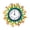 Green-sun, variant on 15 Inch Large Outdoor Wall Clock Black-house With Temperature Humidity Monitor
