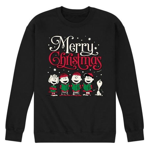 Peanuts - Merry Christmas Choir - Men's Crew Fleece Sweatshirt