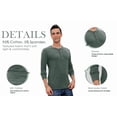 thumbnail image 4 of Iceglad Mens Fashion Casual Front Placket Basic Long Sleeve Henley T-Shirts, 4 of 11