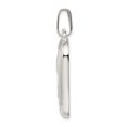 thumbnail image 2 of Sterling Silver Satin & Polished Mary w/Hail Mary Prayer Pendant, 2 of 4