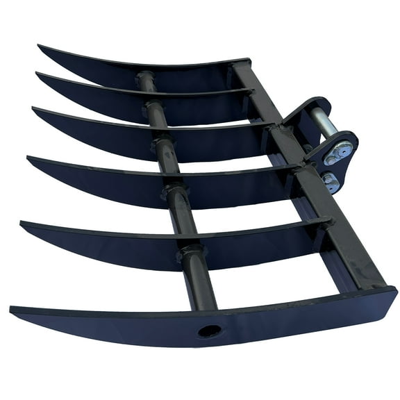 WALLEMAC WRK30-HIT-1 Pin-on Rake Attachment With Pins For HITACHI EX08 Mini Excavator or Similar Machines 1 Ton Micro Digger Rake