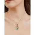 thumbnail image 5 of Teardrop Multi-Color Gemstone Pendant Necklace, 5 of 10