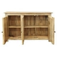 thumbnail image 3 of Jenna 3-Door Solid Wood Sideboard in Distressed Natural Finish, 3 of 6