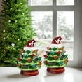 thumbnail image 3 of Virginia Tech Hokies 2-Pack 4" Ceramic LED Christmas Tree Set, 3 of 3
