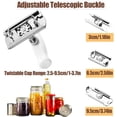 thumbnail image 2 of Manual Can Opener, Jar Opener for Arthritis Hands, Adjustable Diameter Jar Opener Stainless Steel Bottle Opener Anti Injury Lid Rotation Opener for Weak Hands Children Elderly Seniors, 2 of 5