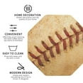 thumbnail image 4 of Balery 4 Pcs Vintage Baseballleather Coasters Set, Drink Table Cup Coasters For Living Room Kitchen Coffee Decor, 4 of 9