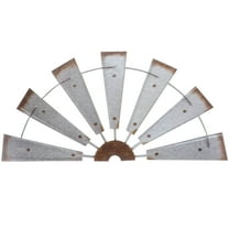 WORGEOUS Farmhouse Style Half Windmill Wall Art Metal Sculpture for Home Decoration