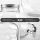 thumbnail image 4 of Dispensador de Agua de Vidrio 4L Kingshouse, Vitrolero con Tapa Hermética y Llave Antigoteo, 4 of 6