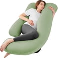 thumbnail image 1 of Almohada Maternal en Forma de U Sasttie 65" para Posicionamiento Corporal y Enfriamiento, 1 of 7