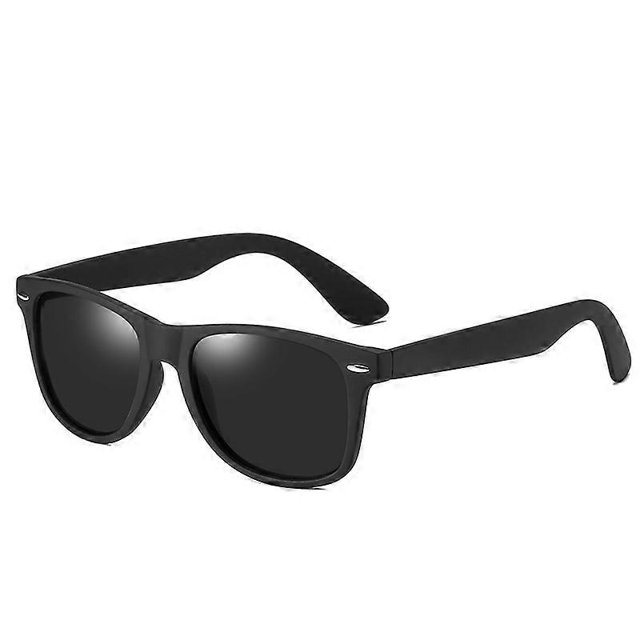 Polarised-Sunglasses-UV400-Protection Rectangular Sunglasses Retro Black Sun Glasses Unisex Classic Ultralight Shades 1pcs