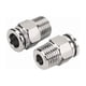 thumbnail image 2 of Acoplamiento rápido neumático de acero inoxidable 304 PC 1/8 "1/4" 3/8 "1/2" NPT Hilo masculino 4-1 6MM Accesorios de conector de manguera de tráquea, 2 of 3