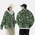 thumbnail image 6 of Fotbe Green Snakeskin Men's Women's UPF 50+ Sun Protection Jacket Hooded Cooling Shirt with Pockets Hiking Outdoor Performance-XX-Large, 6 of 9
