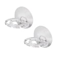 thumbnail image 1 of Oleegame 2PC Spoon And Lid Rest Punch-free Toothbrush Toothpaste Holder Bathroom Toothbrush Storage Rack White, 1 of 2