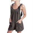 thumbnail image 1 of Aqestyerly Kids' Denim Overalls - Adjustable Straps with Pocket Detailing (9), 1 of 6