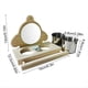 thumbnail image 4 of Percha de Madera para Loros, Espejo para Periquitos, Juguete para Pájaros, Percha para Loros con Espejo y Vasos para Comida, Jaula de Juguete para Agapornis B, 4 of 6