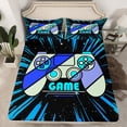 thumbnail image 2 of Erosebridal Gradient Gamepads Sheet Set Twin,Video Game Bedding Sets Twin Size,Abstract Geometric Twin Sheet Sets,Breathable Gamer Room Decor,3pcs, 2 of 7