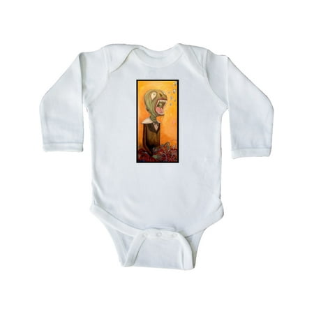 

Inktastic screamer Gift Baby Boy or Baby Girl Long Sleeve Bodysuit