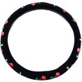 thumbnail image 1 of Automotive Women Embroidery Cute Car Steering Wheel Cover (Cherry), 1 of 4