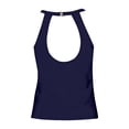 thumbnail image 6 of HAIJIE Tankini Women's Swimsuits 2 Piece Beach Vacation Ladies Bathing Suits Comfortable Swimwear for Women Wife Bikini Sleeveless Cover Up Dresses (Dark Blue,XL), 6 of 6