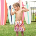 thumbnail image 4 of FORMRS Boys Swim Trunks Quick Dry Mesh Liner Boardshorts Sizes XS-XL, Swirling Lines, 4 of 7