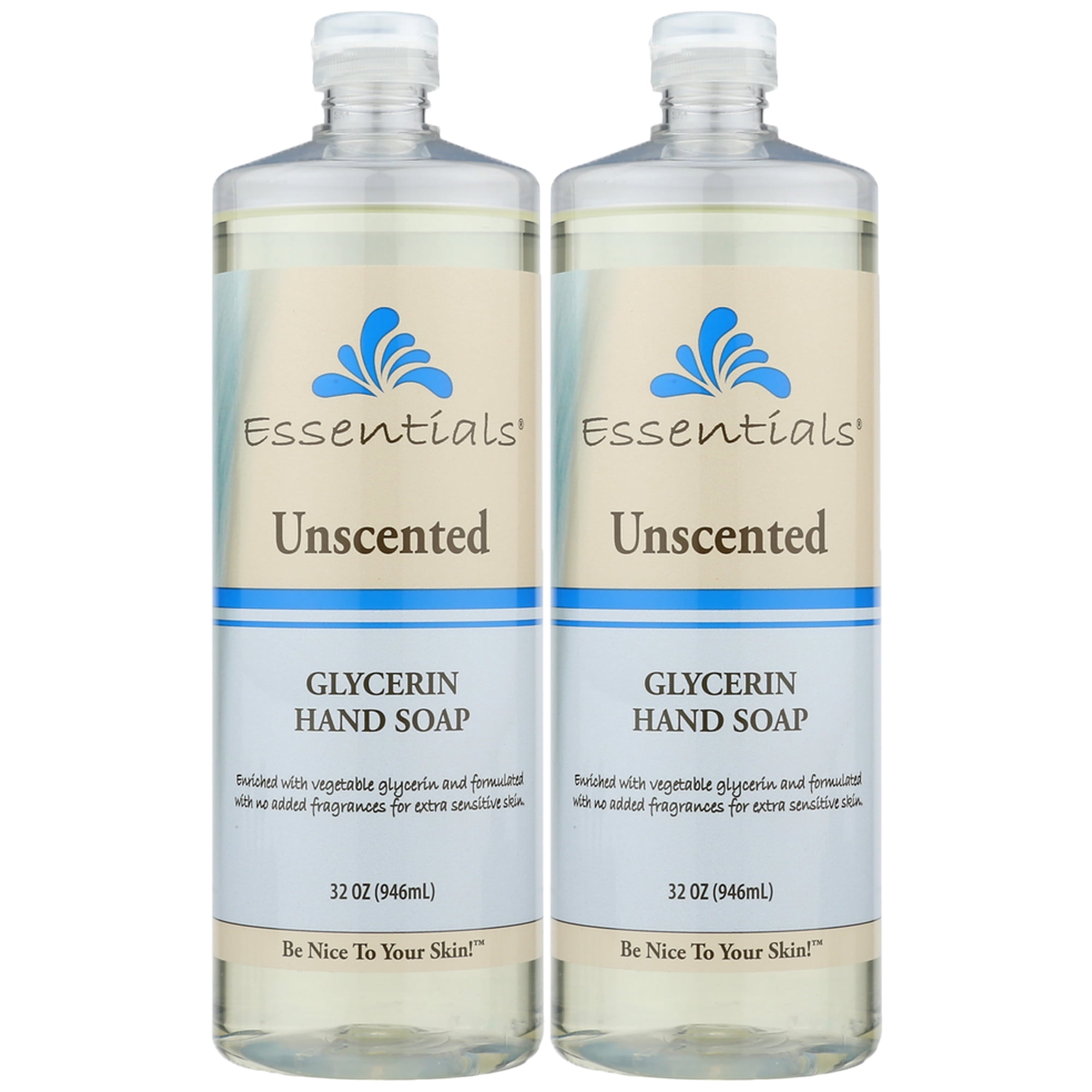 Essentials Glycerin Liquid Hand Soap Refill, 32-Fluid Ounce, Pack of 2
