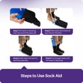 thumbnail image 6 of KEKOY Sock Assist Device for Elderly, Sock Aid Device Easy on and off Sock Helper - Dressing Aid for Seniors, Blue, 6 of 7