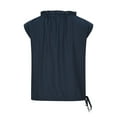 thumbnail image 4 of Womens Fashion 2025 Summer Tank Tops Casual Ruffle Neck Sleeveless Shirt Casual Dressy Blouse for Work Office, 4 of 5