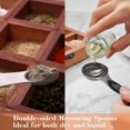 thumbnail image 3 of Magnetic Measuring Spoon Set of 8 Stainless Steel Metal Measure Cup Spoons for Baking Cooking Kitchen, 3 of 4