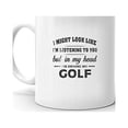 thumbnail image 2 of I'm Driving My GOLF Coffee Tea Ceramic Mug Office Work Cup Gift 11oz, 2 of 3