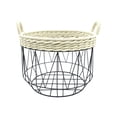 thumbnail image 2 of hometrends Wire Basket with Woven Rope, 2 of 2