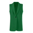 thumbnail image 7 of Women's Sleeveless Blazer Vest Single Button Lapel Open Front Suit Waistcoat for Business Casual Office Wear S, 7 of 7