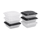thumbnail image 1 of Contenedor Alimentos Con Tapa Recipientes Plástico 6 pz, 1 of 5