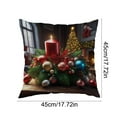 thumbnail image 3 of Horivan 1 Packs Christmas Pillow Covers 17x17 Soft Plush Hidden Zipper Holiday Home Decor for Living Room Bedroom Seasonal Throw Pillow Cases, 3 of 6